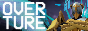 Image ID: A 88 by 31 pixel button with a grey-blue background, with Gabriel in the right corner. The word 'overture' is displayed in all caps on the left of the button. End ID.